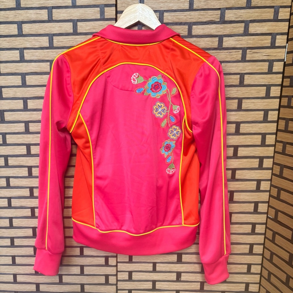 Johnny Was Orange And Pink Embroidered Jacket Size Medium‎ - Picture 2 of 11